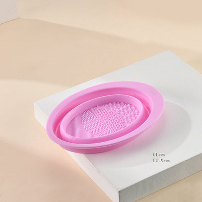 Scrubbing Plate Makeup Brush Cleaning Pad Makeup Brush Cleaning Bowl