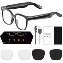 AI Smart Glasses Voice Assistant Photo Video Recording Translation Simultaneous Interpretation Bluetooth Earphones Devices