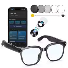 AI Smart Glasses Voice Assistant Photo Video Recording Translation Simultaneous Interpretation Bluetooth Earphones Devices