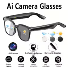 AI Smart Glasses Voice Assistant Photo Video Recording Translation Simultaneous Interpretation Bluetooth Earphones Devices