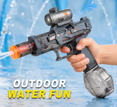 Electric Water Gun with Cool LED Lights for Kids – Safe & Powerful Toy