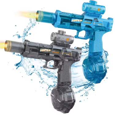 Electric Water Gun with Cool LED Lights for Kids – Safe & Powerful Toy