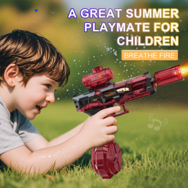 Electric Water Gun with Cool LED Lights for Kids – Safe & Powerful Toy