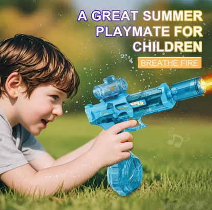 Electric Water Gun with Cool LED Lights for Kids – Safe & Powerful Toy