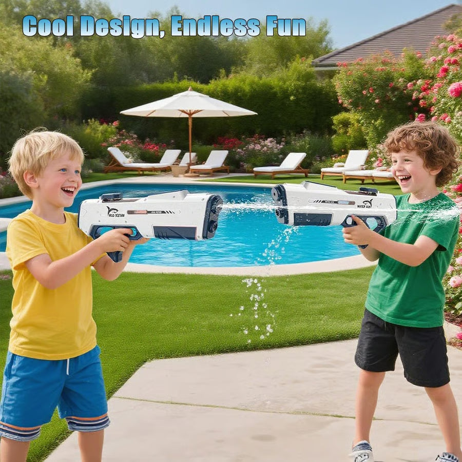 Automatic Shark Water Gun – Waterproof &  Rechargeable Toy