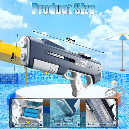Automatic Shark Water Gun – Waterproof &  Rechargeable Toy