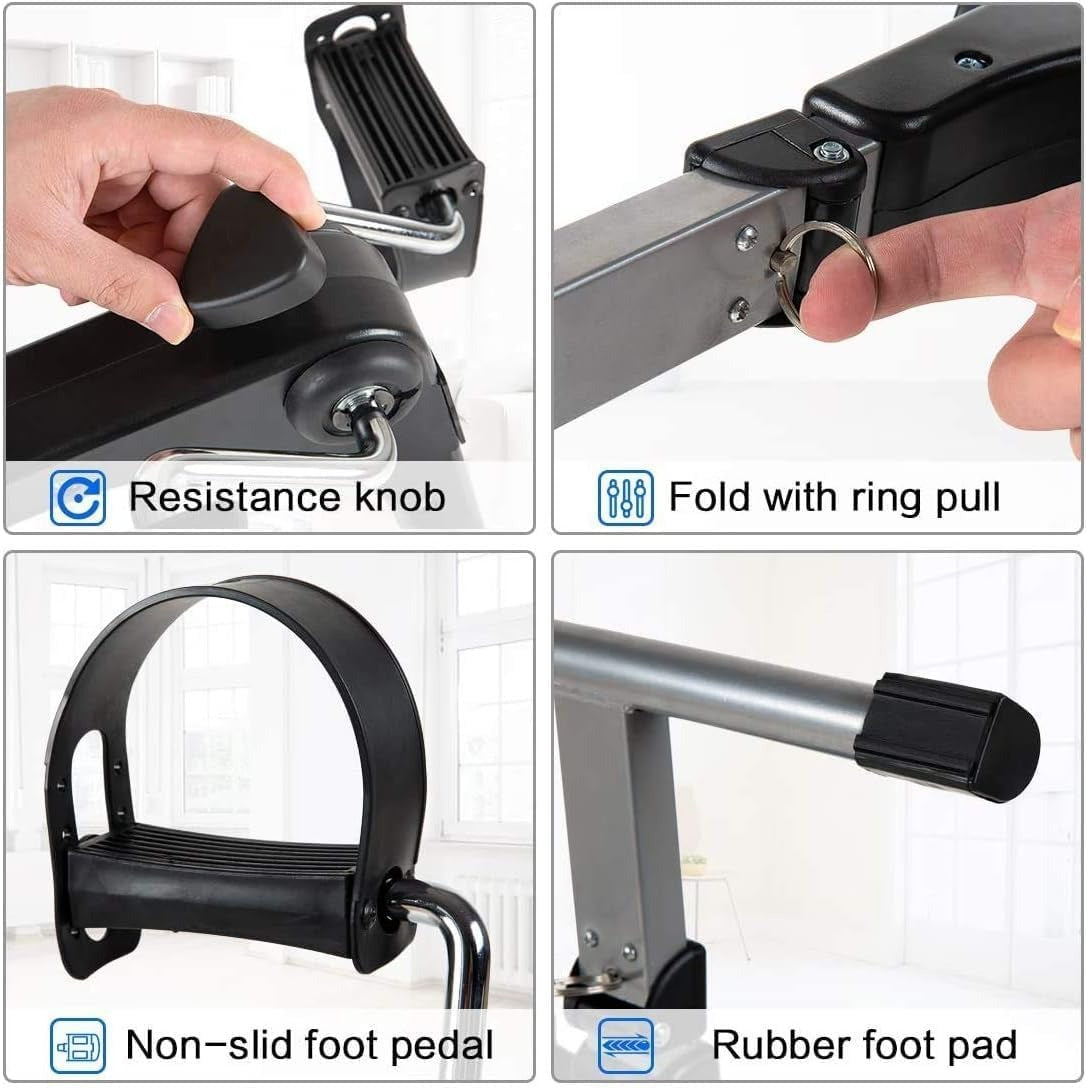 Arm & Leg Mini Exercise Bike – Portable Pedal Exerciser